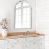 image:imageAmericanflat 24 Square Mirror  Hanging Mirrors with Durable Frame  Modern Mirror for Bathroom Bedroom Living Room  Mirrors for Wall Display and Home Decor  BlackSilver