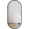 image:imageAmericanflat 24 Square Mirror  Hanging Mirrors with Durable Frame  Modern Mirror for Bathroom Bedroom Living Room  Mirrors for Wall Display and Home Decor  BlackBlack