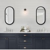 image:imageAmericanflat 24 Square Mirror  Hanging Mirrors with Durable Frame  Modern Mirror for Bathroom Bedroom Living Room  Mirrors for Wall Display and Home Decor  BlackBlack