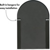 image:imageAmericanflat 24 Square Mirror  Hanging Mirrors with Durable Frame  Modern Mirror for Bathroom Bedroom Living Room  Mirrors for Wall Display and Home Decor  BlackBlack