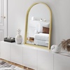image:imageAmericanflat 24 Square Mirror  Hanging Mirrors with Durable Frame  Modern Mirror for Bathroom Bedroom Living Room  Mirrors for Wall Display and Home Decor  BlackGold