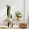 image:imageAmericanflat 24 Square Mirror  Hanging Mirrors with Durable Frame  Modern Mirror for Bathroom Bedroom Living Room  Mirrors for Wall Display and Home Decor  BlackBlack