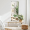 image:imageAmericanflat 24 Square Mirror  Hanging Mirrors with Durable Frame  Modern Mirror for Bathroom Bedroom Living Room  Mirrors for Wall Display and Home Decor  BlackBlack