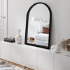 image:imageAmericanflat 24 Square Mirror  Hanging Mirrors with Durable Frame  Modern Mirror for Bathroom Bedroom Living Room  Mirrors for Wall Display and Home Decor  BlackBlack