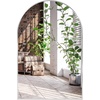 image:imageAmericanflat 24 Square Mirror  Hanging Mirrors with Durable Frame  Modern Mirror for Bathroom Bedroom Living Room  Mirrors for Wall Display and Home Decor  BlackSilver