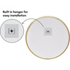 image:imageAmericanflat 24 Square Mirror  Hanging Mirrors with Durable Frame  Modern Mirror for Bathroom Bedroom Living Room  Mirrors for Wall Display and Home Decor  BlackGold