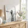 image:imageAmericanflat 24x30 Poster Frame  Slim Molding  Black  Polished plexiglass front hangs vertical or horizontal sawtooth hangers included secure turntab backingWhite