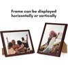 image:imageAmericanflat 24x30 Poster Frame  Slim Molding  Black  Polished plexiglass front hangs vertical or horizontal sawtooth hangers included secure turntab backingMahogany