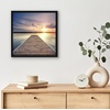 image:imageAmericanflat 24x30 Poster Frame  Slim Molding  Black  Polished plexiglass front hangs vertical or horizontal sawtooth hangers included secure turntab backingBlack