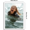 image:imageAmericanflat 24x30 Poster Frame  Slim Molding  Black  Polished plexiglass front hangs vertical or horizontal sawtooth hangers included secure turntab backingWhite