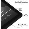 image:imageAmericanflat 24x30 Poster Frame  Slim Molding  Black  Polished plexiglass front hangs vertical or horizontal sawtooth hangers included secure turntab backingBlack