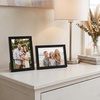 image:imageAmericanflat 24x30 Poster Frame  Slim Molding  Black  Polished plexiglass front hangs vertical or horizontal sawtooth hangers included secure turntab backingBlack