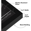image:imageAmericanflat 24x30 Poster Frame  Slim Molding  Black  Polished plexiglass front hangs vertical or horizontal sawtooth hangers included secure turntab backingBlack