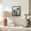 image:imageAmericanflat 24x30 Poster Frame  Slim Molding  Black  Polished plexiglass front hangs vertical or horizontal sawtooth hangers included secure turntab backingBlack