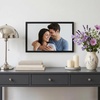 image:imageAmericanflat 24x30 Poster Frame  Slim Molding  Black  Polished plexiglass front hangs vertical or horizontal sawtooth hangers included secure turntab backingBlack