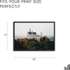 image:imageAmericanflat 24x30 Poster Frame  Slim Molding  Black  Polished plexiglass front hangs vertical or horizontal sawtooth hangers included secure turntab backingBlack