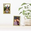 image:imageAmericanflat 24x30 Poster Frame  Slim Molding  Black  Polished plexiglass front hangs vertical or horizontal sawtooth hangers included secure turntab backingGold