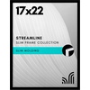 image:imageAmericanflat 24x30 Poster Frame  Slim Molding  Black  Polished plexiglass front hangs vertical or horizontal sawtooth hangers included secure turntab backingBlack