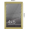 image:imageAmericanflat 24x30 Poster Frame  Slim Molding  Black  Polished plexiglass front hangs vertical or horizontal sawtooth hangers included secure turntab backingGold