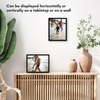 image:imageAmericanflat 24x30 Poster Frame  Slim Molding  Black  Polished plexiglass front hangs vertical or horizontal sawtooth hangers included secure turntab backingBlack