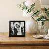 image:imageAmericanflat 24x30 Poster Frame  Slim Molding  Black  Polished plexiglass front hangs vertical or horizontal sawtooth hangers included secure turntab backingBlack