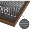image:imageAmericanflat 24x30 Poster Frame  Slim Molding  Black  Polished plexiglass front hangs vertical or horizontal sawtooth hangers included secure turntab backingWalnut