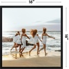 image:imageAmericanflat 24x30 Poster Frame  Slim Molding  Black  Polished plexiglass front hangs vertical or horizontal sawtooth hangers included secure turntab backingBlack