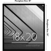 image:imageAmericanflat 24x30 Poster Frame  Slim Molding  Black  Polished plexiglass front hangs vertical or horizontal sawtooth hangers included secure turntab backingBlack