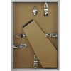 image:imageAmericanflat 24x30 Poster Frame  Slim Molding  Black  Polished plexiglass front hangs vertical or horizontal sawtooth hangers included secure turntab backingDistressed Brown