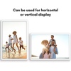 image:imageAmericanflat 24x30 Poster Frame  Slim Molding  Black  Polished plexiglass front hangs vertical or horizontal sawtooth hangers included secure turntab backingWhite
