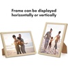 image:imageAmericanflat 24x30 Poster Frame  Slim Molding  Black  Polished plexiglass front hangs vertical or horizontal sawtooth hangers included secure turntab backingNatural Oak