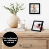 image:imageAmericanflat 24x30 Poster Frame  Slim Molding  Black  Polished plexiglass front hangs vertical or horizontal sawtooth hangers included secure turntab backingBlack