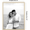 image:imageAmericanflat 24x30 Poster Frame  Slim Molding  Black  Polished plexiglass front hangs vertical or horizontal sawtooth hangers included secure turntab backingNatural Oak