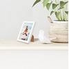 image:imageAmericanflat 24x30 Poster Frame  Slim Molding  Black  Polished plexiglass front hangs vertical or horizontal sawtooth hangers included secure turntab backingWhite