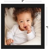 image:imageAmericanflat 24x30 Poster Frame  Slim Molding  Black  Polished plexiglass front hangs vertical or horizontal sawtooth hangers included secure turntab backingBlack