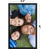 image:imageAmericanflat 24x30 Poster Frame  Slim Molding  Black  Polished plexiglass front hangs vertical or horizontal sawtooth hangers included secure turntab backingBlack