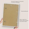 image:imageAmericanflat 24x30 Poster Frame  Slim Molding  Black  Polished plexiglass front hangs vertical or horizontal sawtooth hangers included secure turntab backingWhite
