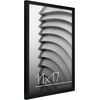 image:imageAmericanflat 24x30 Poster Frame  Slim Molding  Black  Polished plexiglass front hangs vertical or horizontal sawtooth hangers included secure turntab backingBlack