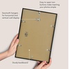image:imageAmericanflat 24x30 Poster Frame  Slim Molding  Black  Polished plexiglass front hangs vertical or horizontal sawtooth hangers included secure turntab backingBlack