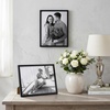 image:imageAmericanflat 24x30 Poster Frame  Slim Molding  Black  Polished plexiglass front hangs vertical or horizontal sawtooth hangers included secure turntab backingBlack