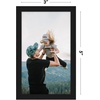 image:imageAmericanflat 24x30 Poster Frame  Slim Molding  Black  Polished plexiglass front hangs vertical or horizontal sawtooth hangers included secure turntab backingBlack