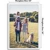 image:imageAmericanflat 24x30 Poster Frame  Slim Molding  Black  Polished plexiglass front hangs vertical or horizontal sawtooth hangers included secure turntab backingWhite