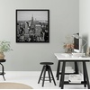 image:imageAmericanflat 24x30 Poster Frame  Slim Molding  Black  Polished plexiglass front hangs vertical or horizontal sawtooth hangers included secure turntab backingBlack