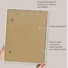 image:imageAmericanflat 24x30 Poster Frame  Slim Molding  Black  Polished plexiglass front hangs vertical or horizontal sawtooth hangers included secure turntab backingWhite