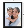 image:imageAmericanflat 24x30 Poster Frame  Slim Molding  Black  Polished plexiglass front hangs vertical or horizontal sawtooth hangers included secure turntab backingBlack