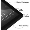 image:imageAmericanflat 24x30 Poster Frame  Slim Molding  Black  Polished plexiglass front hangs vertical or horizontal sawtooth hangers included secure turntab backingBlack