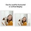 image:imageAmericanflat 24x30 Poster Frame  Slim Molding  Black  Polished plexiglass front hangs vertical or horizontal sawtooth hangers included secure turntab backingWhite
