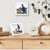 image:imageAmericanflat 24x30 Poster Frame  Slim Molding  Black  Polished plexiglass front hangs vertical or horizontal sawtooth hangers included secure turntab backingWhite