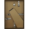 image:imageAmericanflat 24x30 Poster Frame  Slim Molding  Black  Polished plexiglass front hangs vertical or horizontal sawtooth hangers included secure turntab backingWalnut