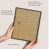 image:imageAmericanflat 24x30 Poster Frame  Slim Molding  Black  Polished plexiglass front hangs vertical or horizontal sawtooth hangers included secure turntab backingBlack